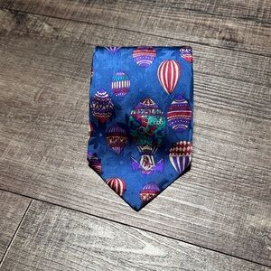 Leonard Paris Blue Hot Air Balloon Men's Tie